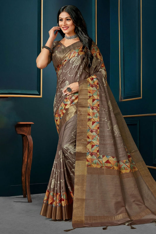 Mauve Colour Kotha Silk Traditional Saree LC1121648