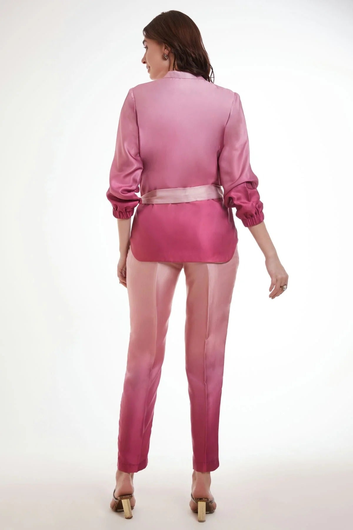 Mauve Colour Modal Satin Top and Bottom TP1080918 A