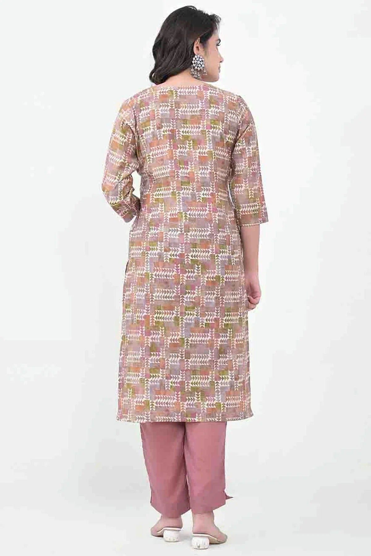 Mauve Colour Silk Stitched Pant Style Suit SS1140729 A