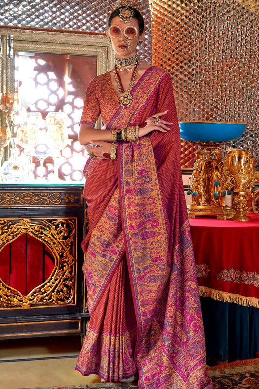 Mauve Colour Silk Traditional Saree SD1290170