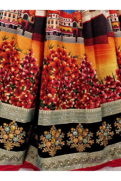 Multicolour Art Silk Lehenga Choli LC1010014 C