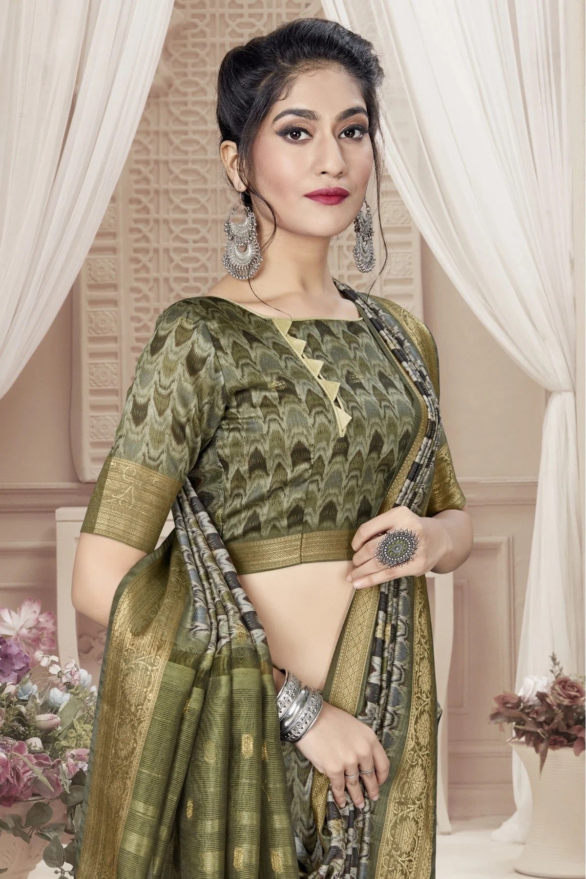 Multicolour Colour Art Silk Digital Print Saree SD1120788 A
