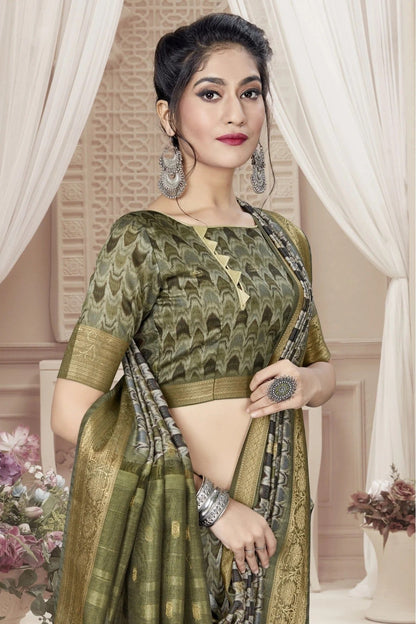Multicolour Colour Art Silk Digital Print Saree SD1120788 A