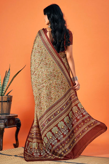 Multicolour Colour Pashmina Saree SD1110322 A