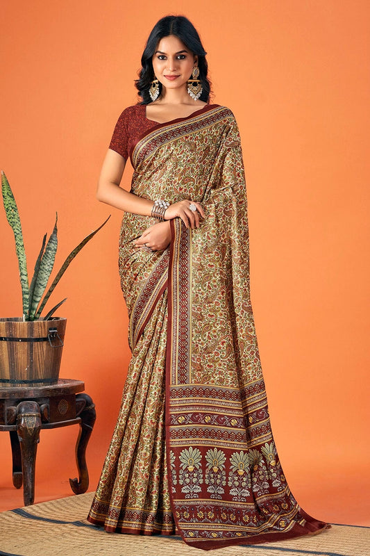 Multicolour Colour Pashmina Saree SD1110322
