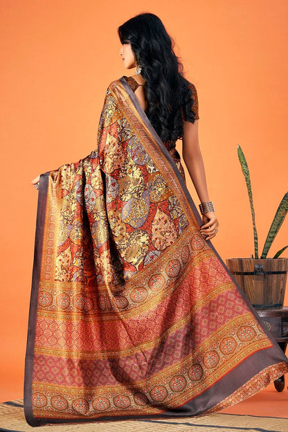 Multicolour Colour Pashmina Saree SD1110323 A