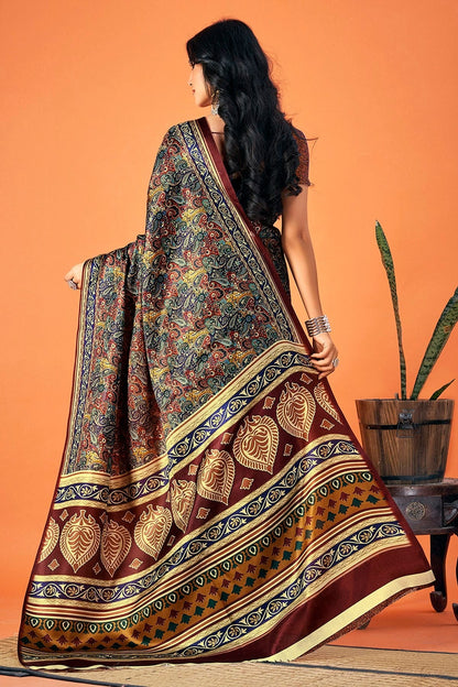 Multicolour Colour Pashmina Saree SD1110324 A