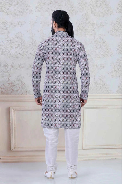Multicolour Cotton Festival Wear Kurta Pajama KP1130058 A