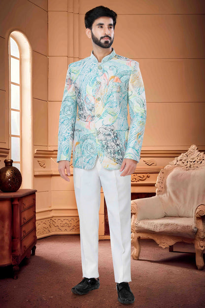 Multicolour Jodhpuri In Satin Fabric JP1130145