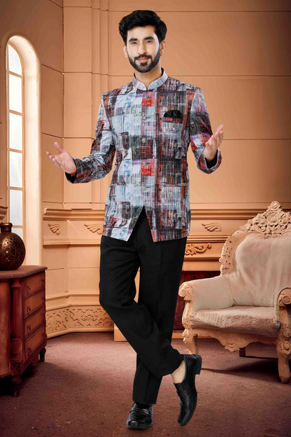 Multicolour Jodhpuri In Silk Fabric JP1130167