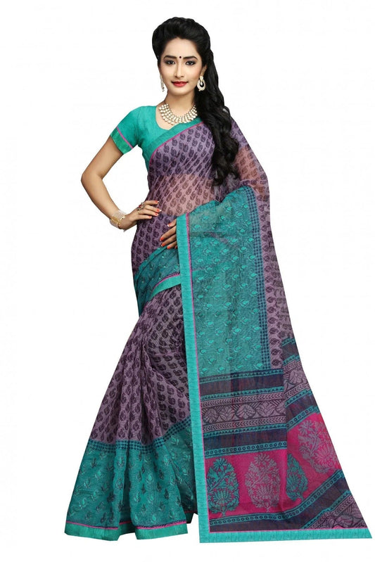 Multicolour Kota Silk Printed Saree SD1100801