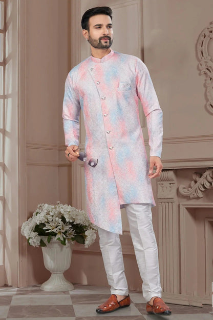 Multicolour Silk Dupion Sherwani SH1040590