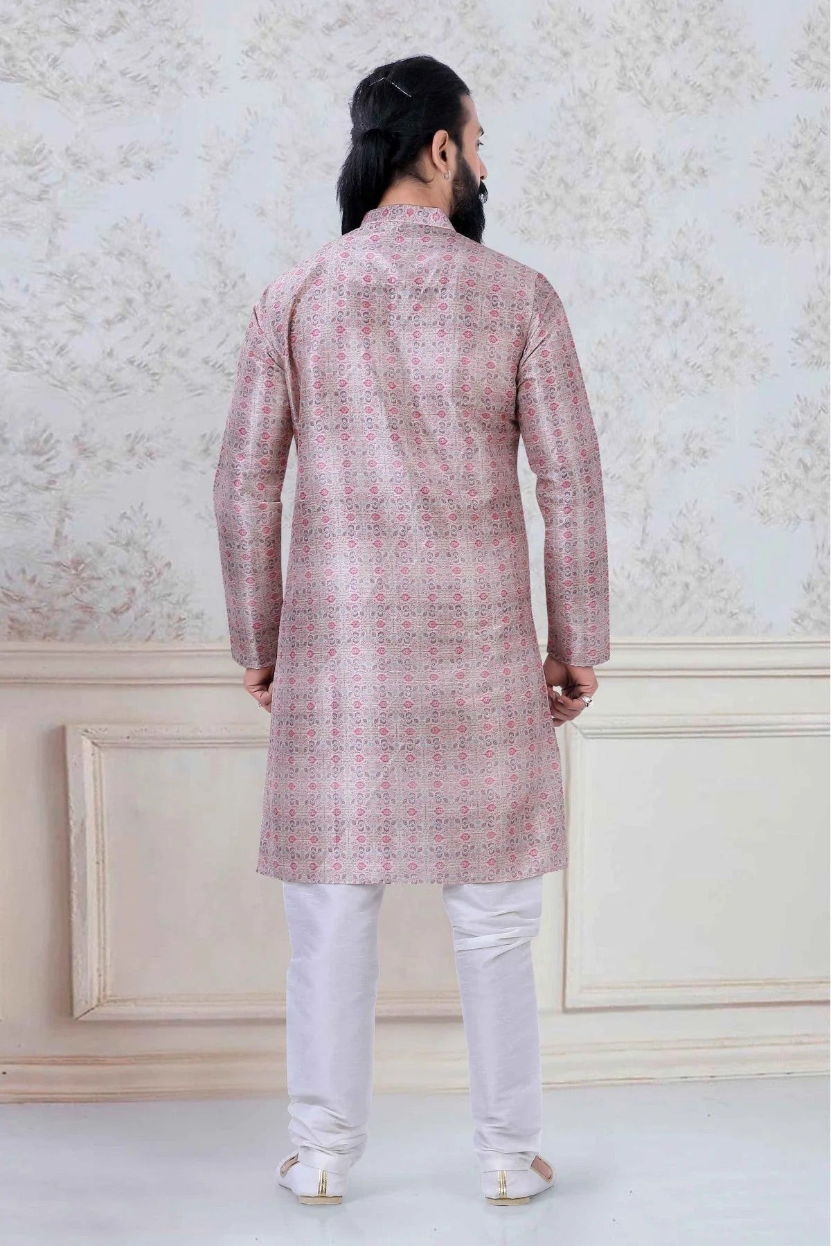 Multicolour Silk Festival Wear Kurta Pajama KP1130051 A