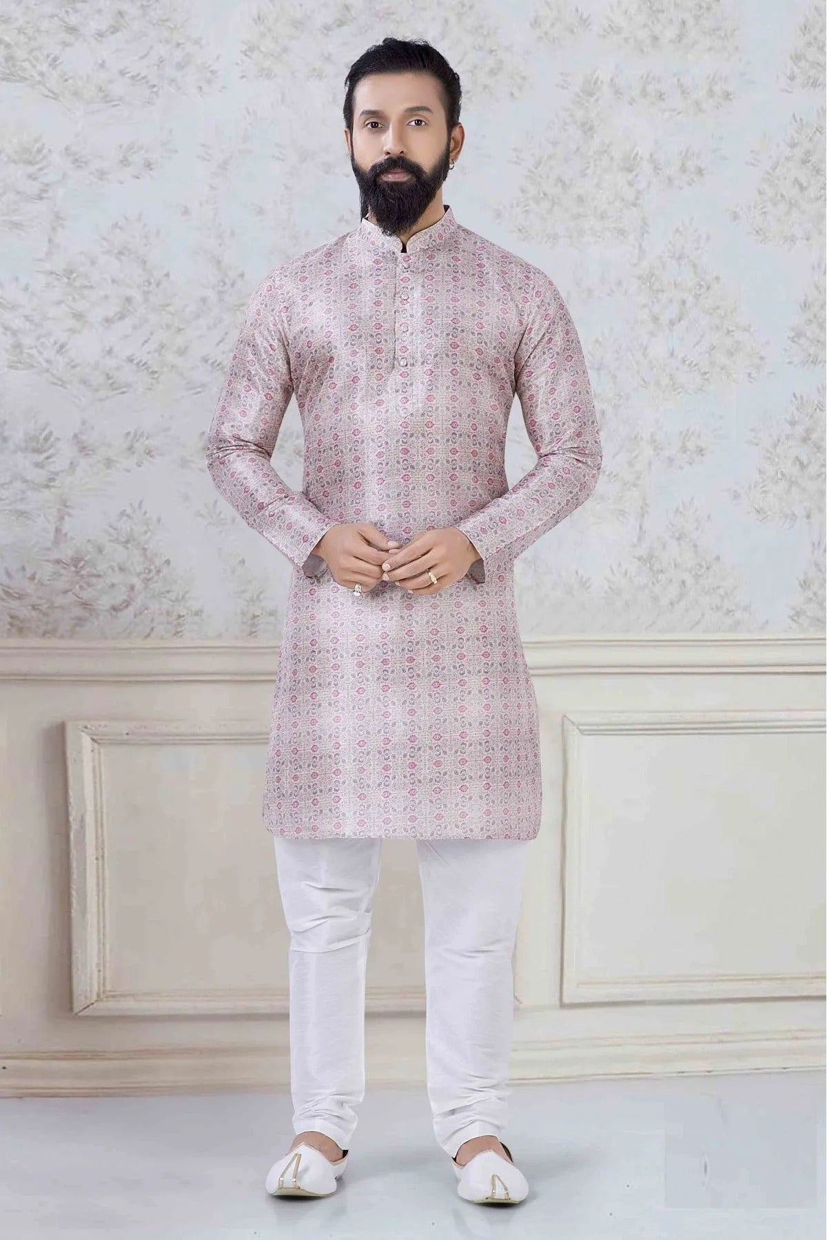 Multicolour Silk Festival Wear Kurta Pajama KP1130051