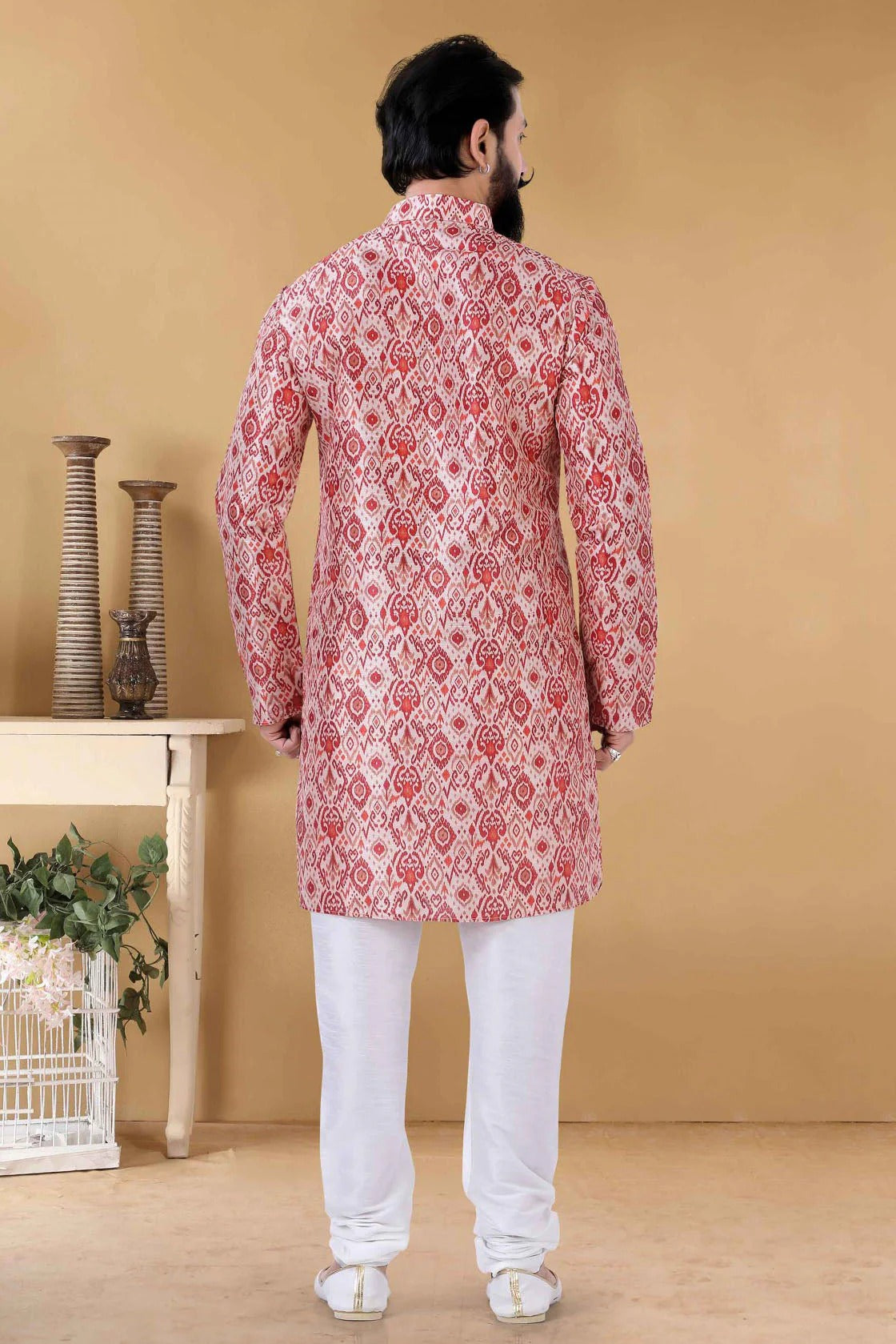 Multicolour Silk Kurta Pajama KP1130098 A