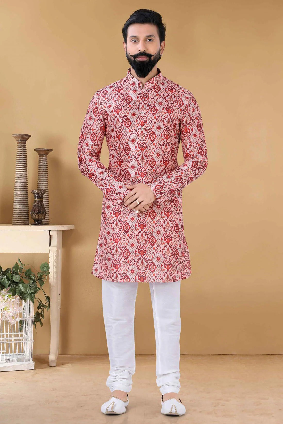 Multicolour Silk Kurta Pajama KP1130098