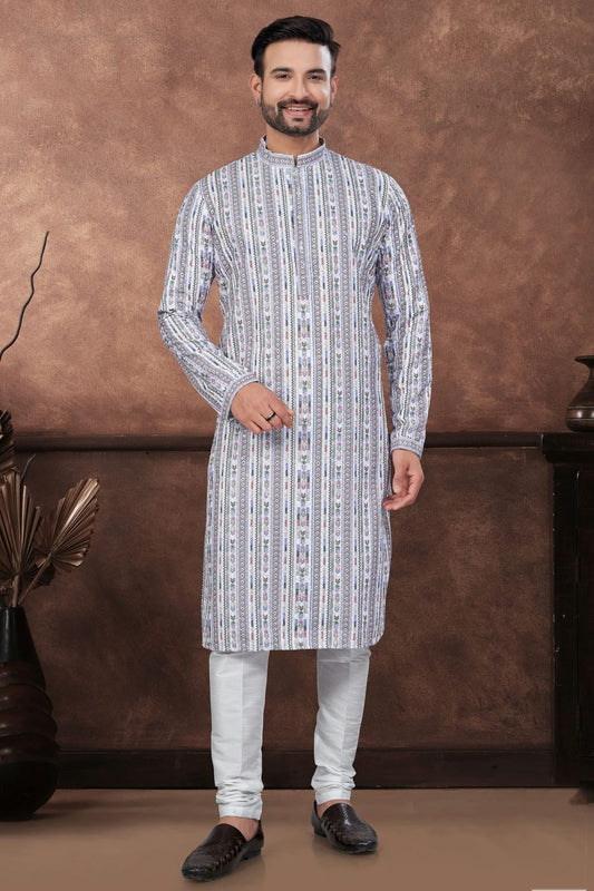 Multicolour Soft Rayon Kurta Pajama KP1040670