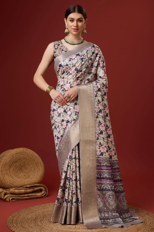 Multicolour Woven Work Cotton Saree SD1102096