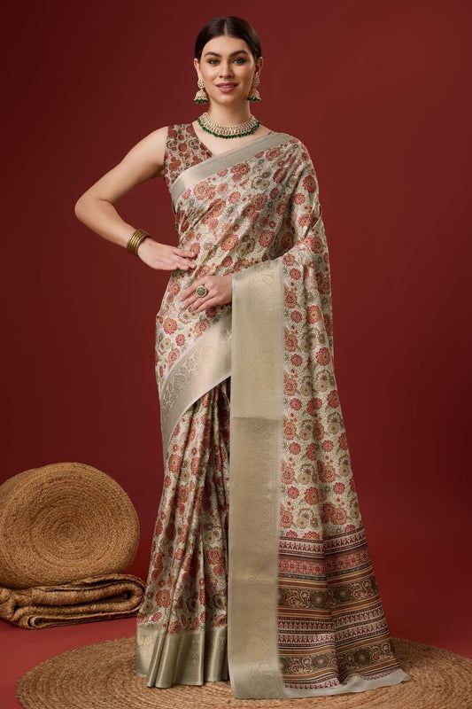 Multicolour Woven Work Cotton Saree SD1102097