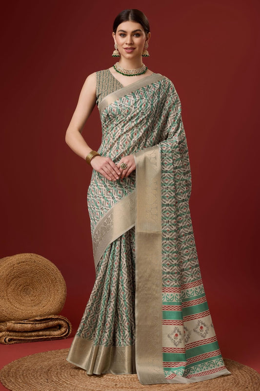Multicolour Woven Work Cotton Saree SD1102098