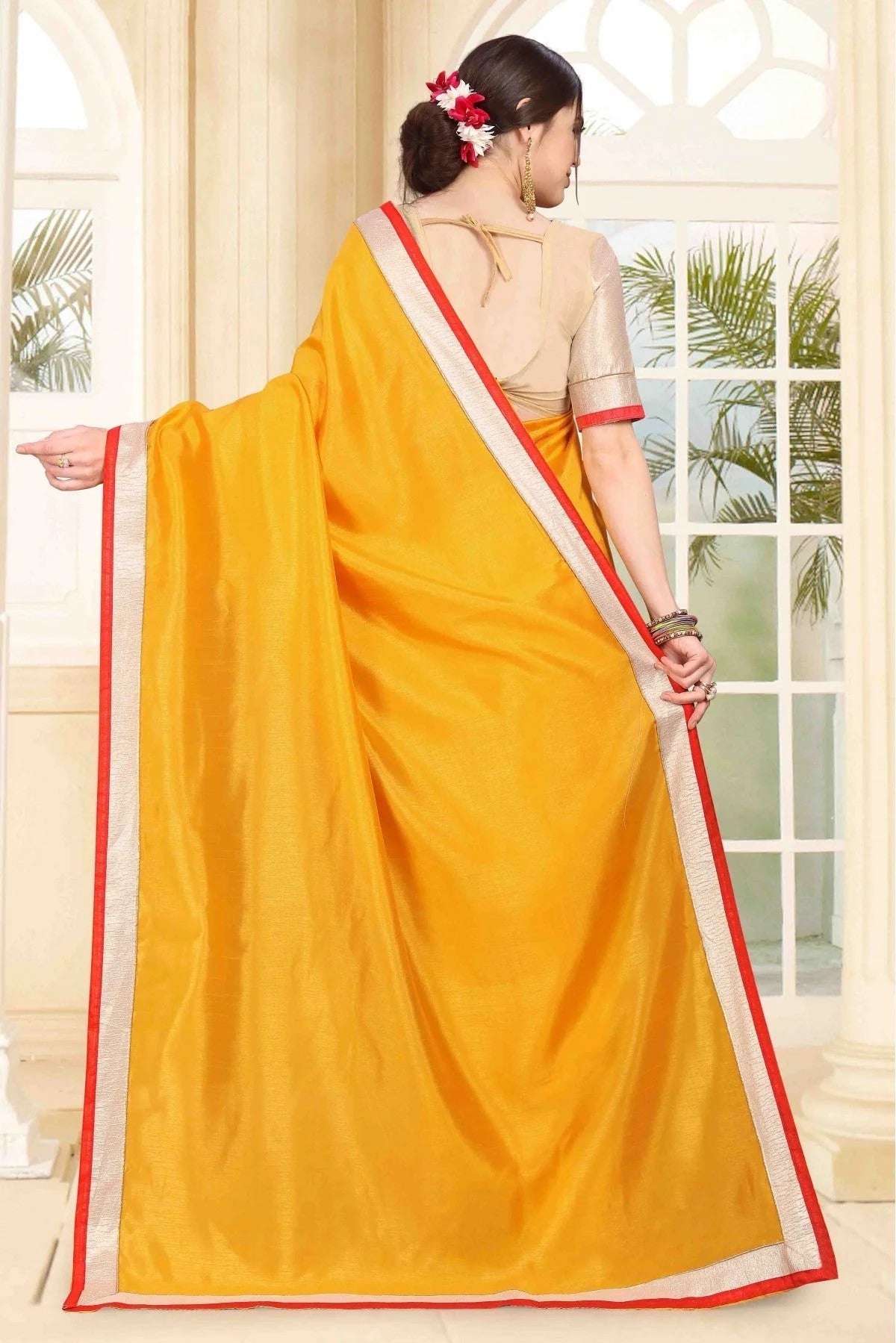 Mustard Colour Art Silk Saree SD1120477 A