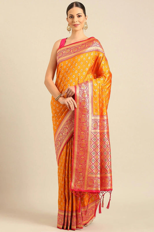 Mustard Colour Banarasi Silk Traditional Saree SD1102480