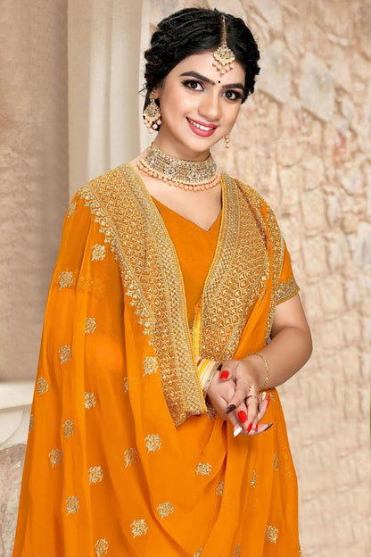 Mustard Colour Georgette Saree SD1090793 A_38920511 be21 41cf b97e 072102798ec5