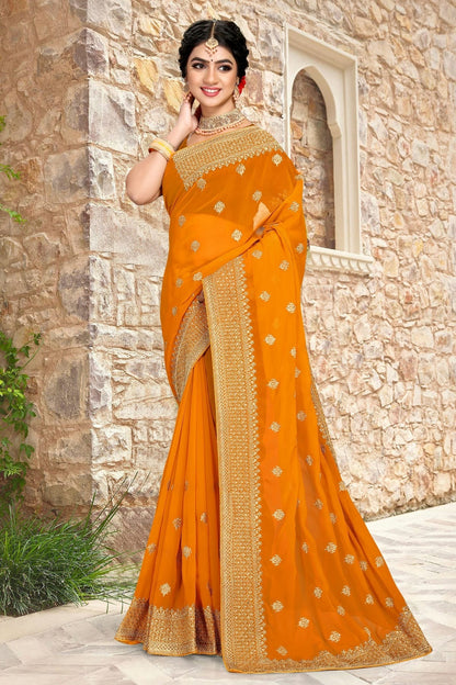 Mustard Colour Georgette Saree SD1090793_509d196a 6c7d 4bd4 b937 61d2d915a29c