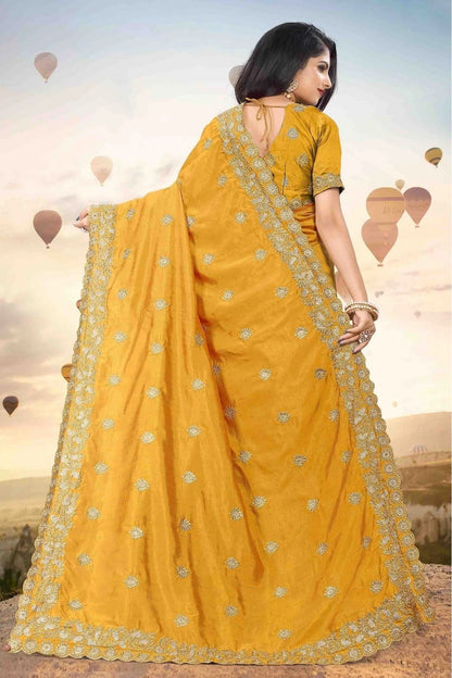 Mustard Colour Mayo Silk Designer Saree SD1120544 A