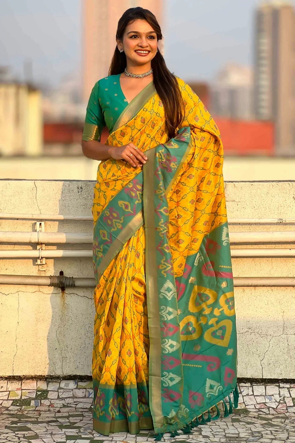 Mustard Colour Patola Silk Traditional Saree SD1112669