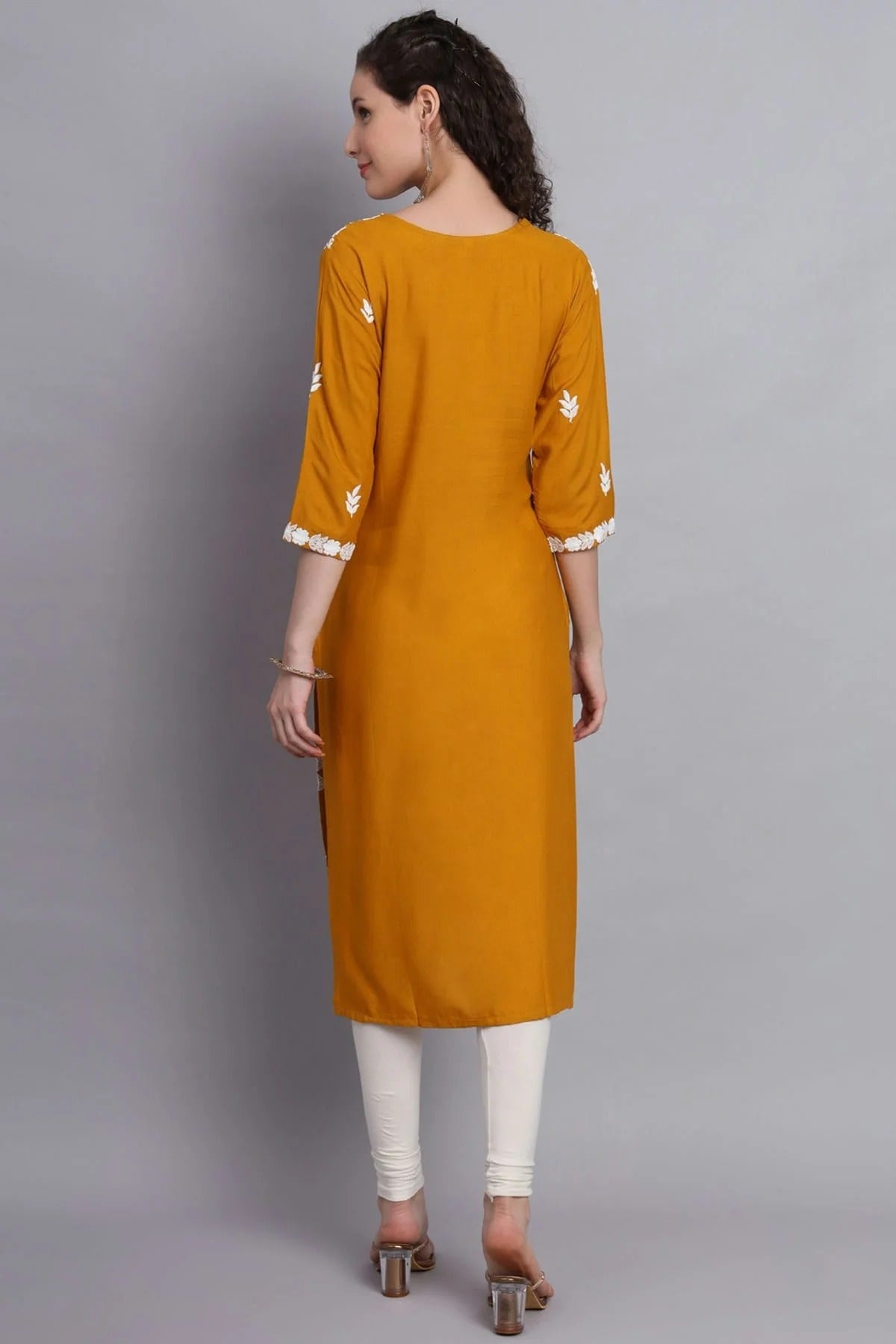Mustard Colour Rayon Kurti KR1111144 A