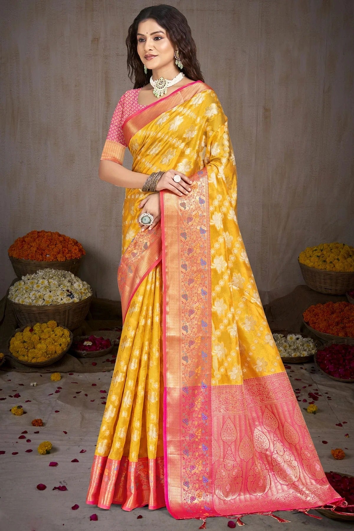 Mustard Colour Silk Traditional Saree SD1102735