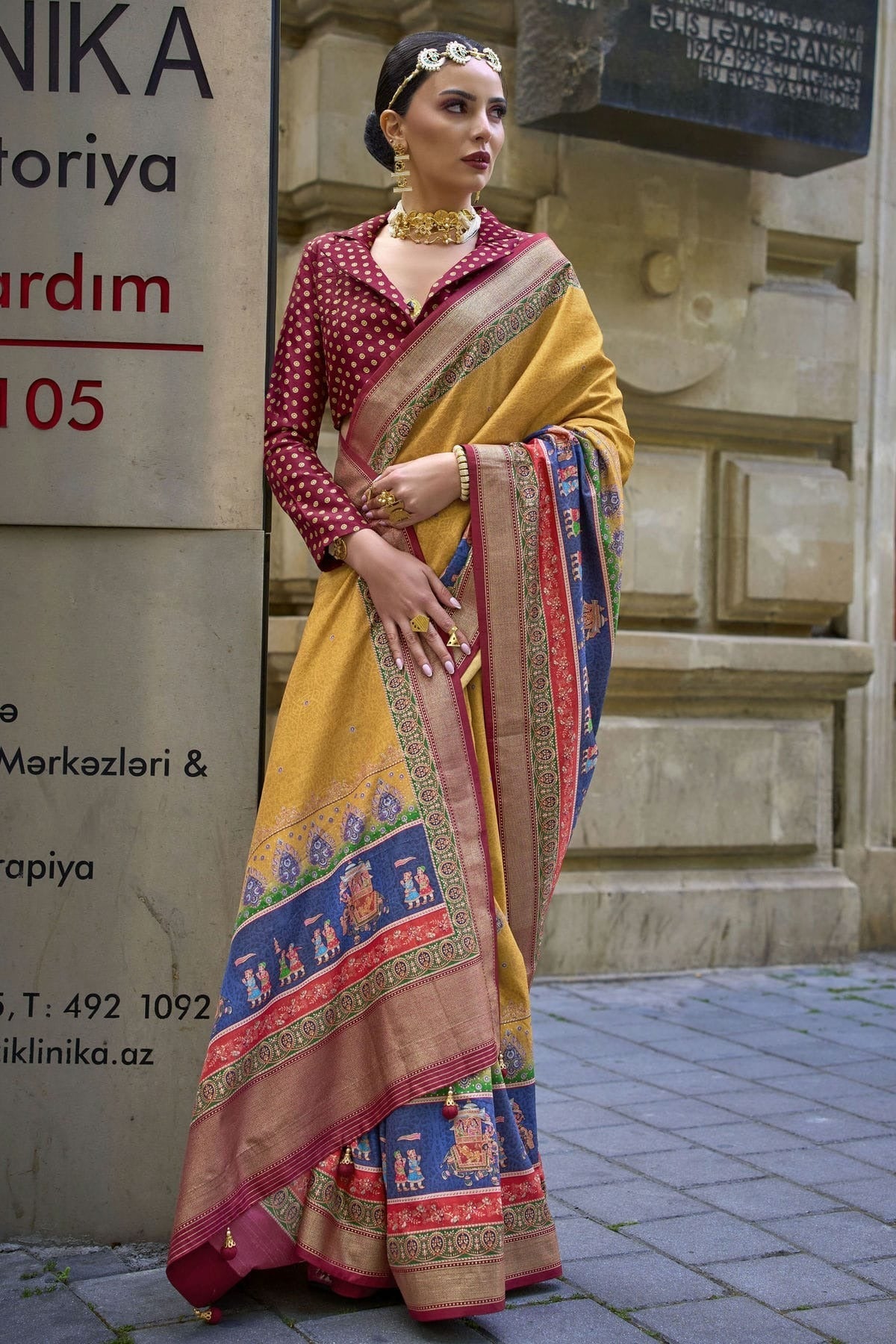 Mustard Colour Silk Traditional Saree SD1111924