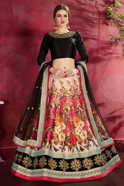 Muticolour Banglori Silk Designer Lehenga Choli LC1010140 A