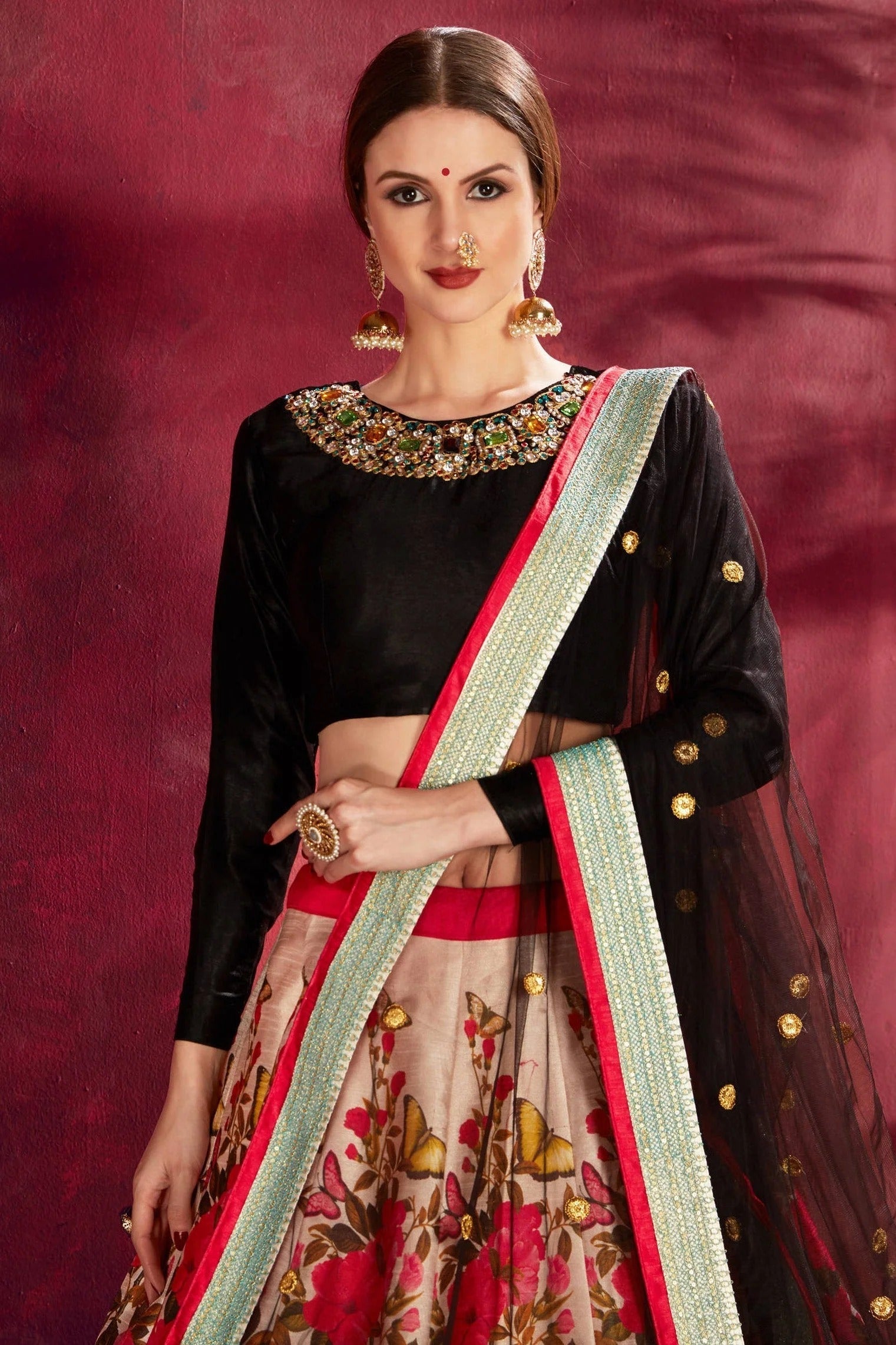 Muticolour Banglori Silk Designer Lehenga Choli LC1010140 B