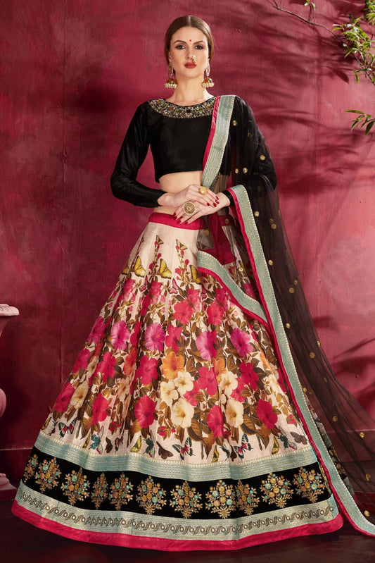 Muticolour Banglori Silk Designer Lehenga Choli LC1010140