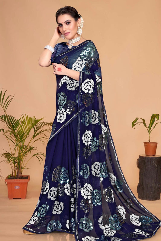 Navy Blue Colour Georgette Saree SD1090735_aa3a8b4c 7bba 43ea a1a1 3c14c68678cf