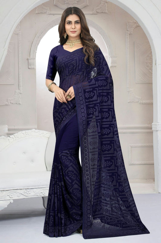 Navy Blue Colour Georgette Saree SD1090833_9dfd8f1f 1d69 4030 b994 063fc52fdea2