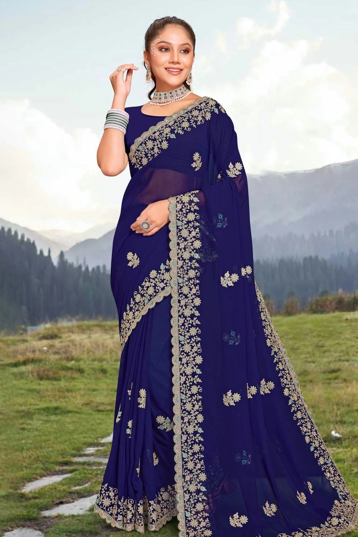 Navy Blue Colour Georgette Saree SD1090949_0942766c d8ca 4801 ba1b 8c4e467ec4d1
