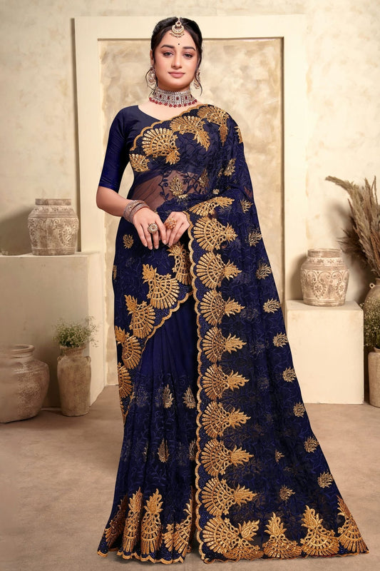 Navy Blue Colour Net Saree SD1090985_1010d209 a5c2 41a3 9d35 f31f44a5e6e3