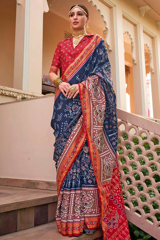 Navy Blue Colour Sigma Silk Traditional Saree SD1112644
