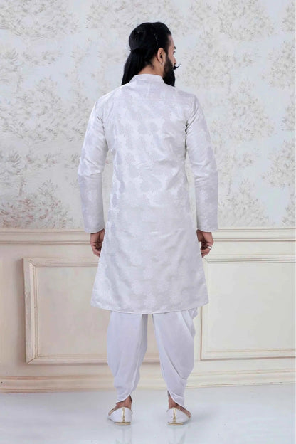 Off White Colour Jacquard Festival Wear Dhoti Kurta KP1130063 A