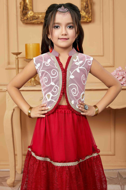 Off White Colour Net Lehenga Suit GW1070750 B