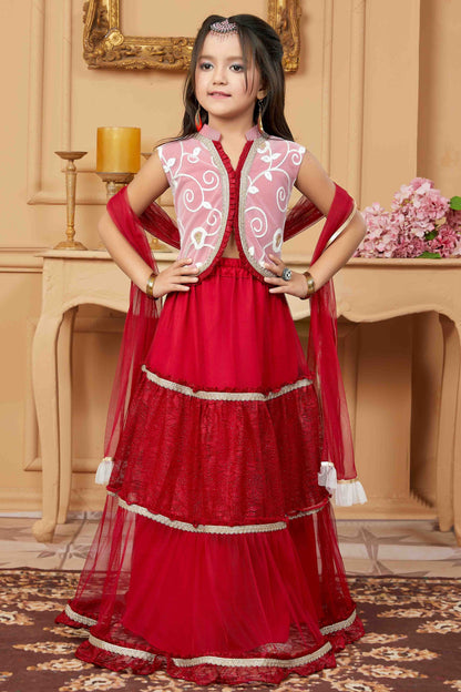 Off White Colour Net Lehenga Suit GW1070750