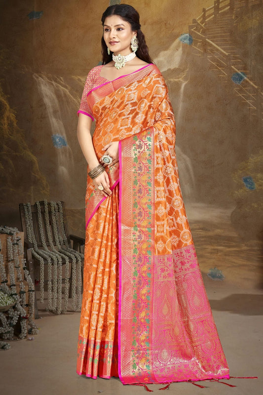 Orange Colour Silk Traditional Saree SD1102740
