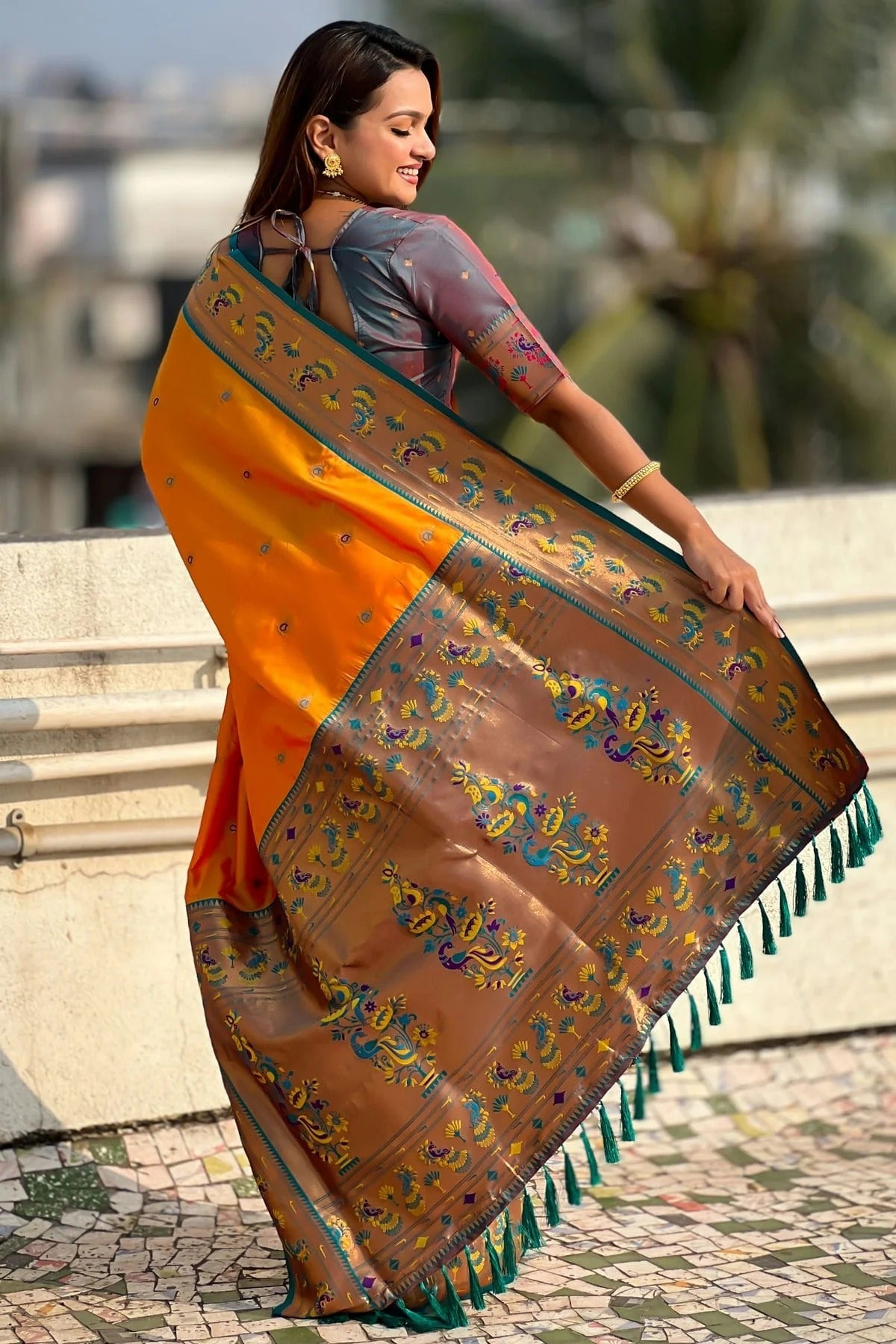 Orange Colour Soft Silk Traditional Saree SD1111770 A