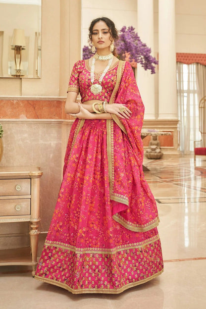 Organza Embroidery A Line Lehenga Choli LC1010169 A