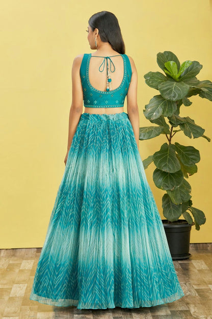 Organza Embroidery A Line Lehenga Choli LC1010253 A