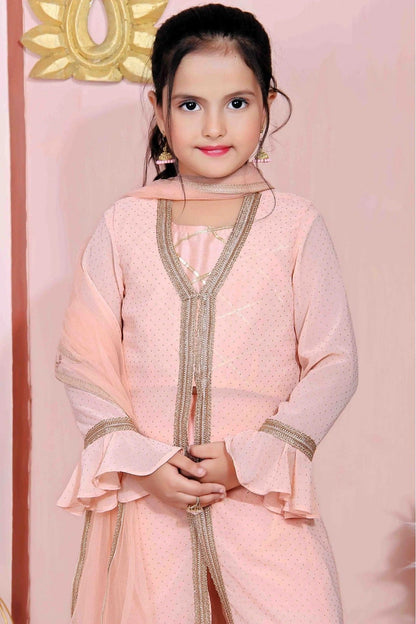 Peach Colour Faux Georgette Party Wear Pant Style Suit GW1070023 B