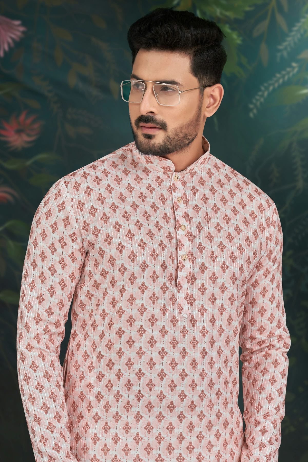 Peach Colour Rayon Kurta Pajama KP1040484 A